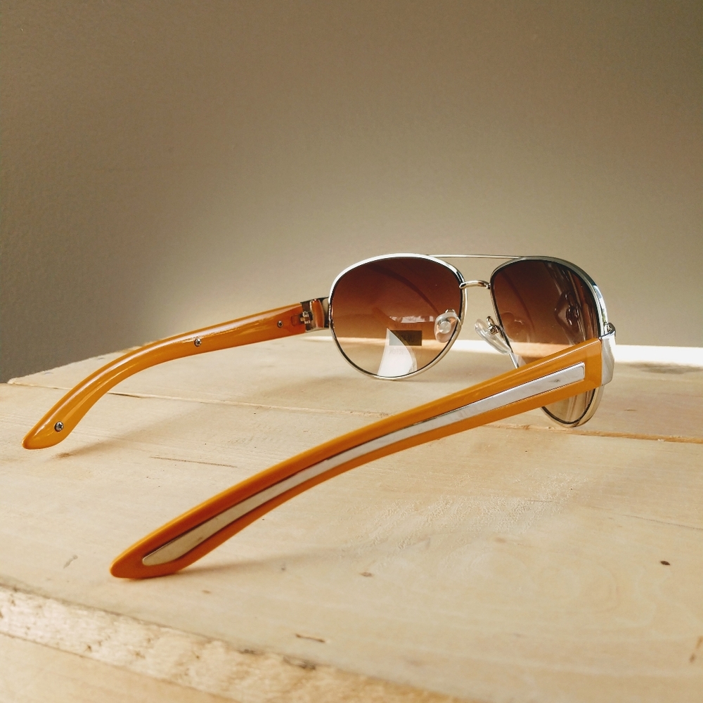 Sunglasses Aviator Retro Vintage Racer Look